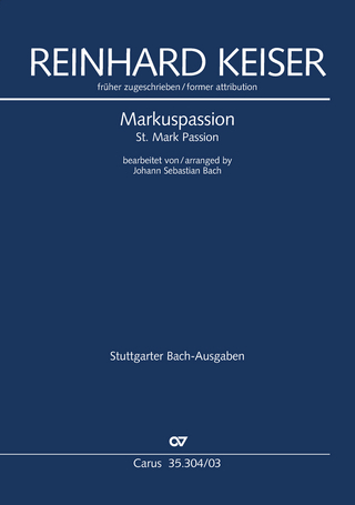 Markuspassion (Klavierauszug)