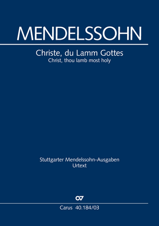 Christe, du Lamm Gottes (Klavierauszug)