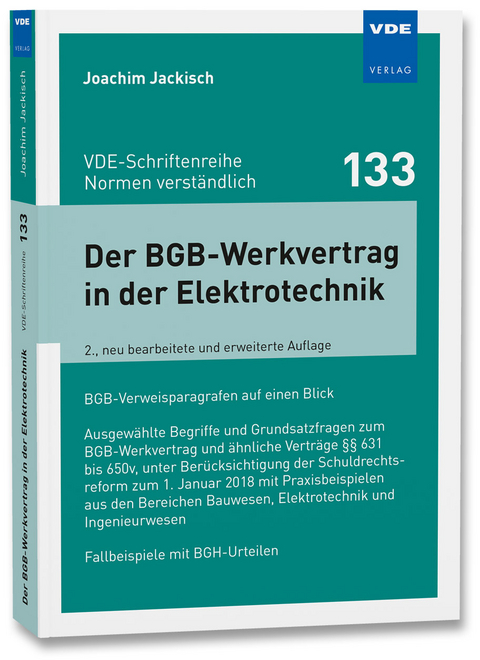 Der BGB-Werkvertrag in der Elektrotechnik - Joachim Jackisch