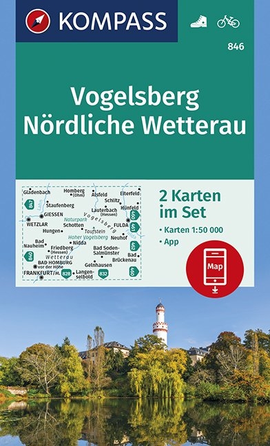KOMPASS Wanderkarte Vogelsberg, N&ouml;rdliche Wetterau - 