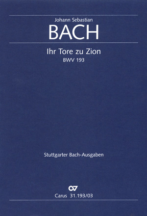 Ihr Tore zu Zion (Klavierauszug)