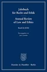 Jahrbuch f&uuml;r Recht und Ethik - Annual Review of Law and Ethics. - 