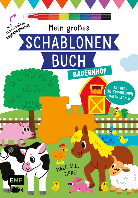 Mein gro&szlig;es Schablonen-Buch - Bauernhof - Elizabeth Golding