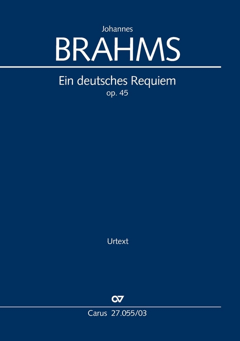 Ein deutsches Requiem (Klavierauszug) - Johannes Brahms