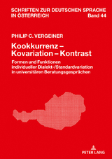 Kookkurrenz &ndash; Kovariation &ndash; Kontrast - Philip C. Vergeiner