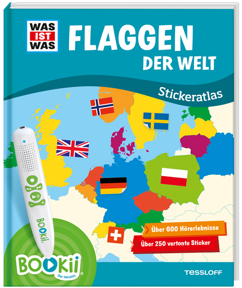 BOOKii&reg; WAS IST WAS Stickeratlas Flaggen der Welt. - Dr. Manfred Baur