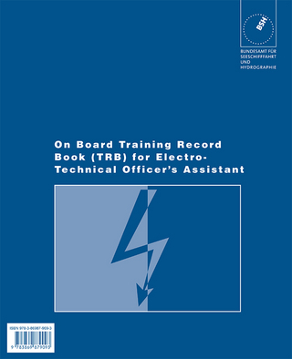 On Board Training Record Book (TRB) for Electro-Technical Officer’s Assistant