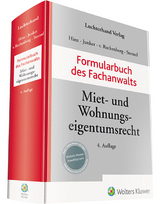 Formularbuch des Fachanwalts Miet- und Wohnungseigentumsrecht - Hinz, Werner; Junker, Walter; Rechenberg, Hartmut von; Sternel, Friedemann