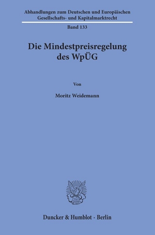 Die Mindestpreisregelung des WpÜG.