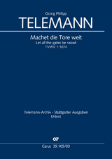 Machet die Tore weit (Klavierauszug) - Georg Philipp Telemann