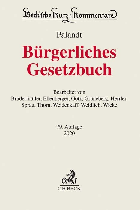 B&uuml;rgerliches Gesetzbuch - 