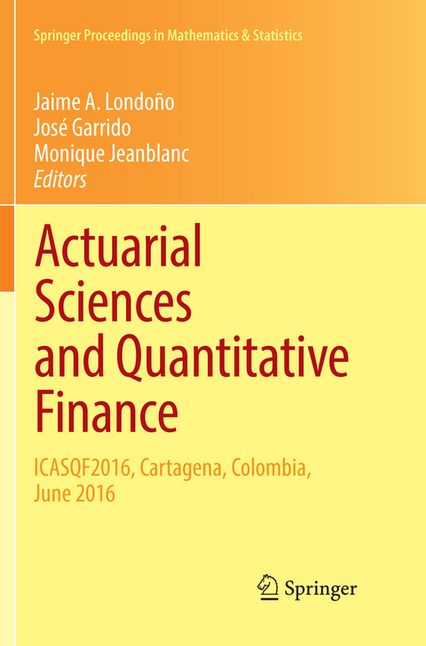 Actuarial Sciences and Quantitative Finance - 