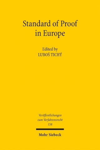 Standard of Proof in Europe