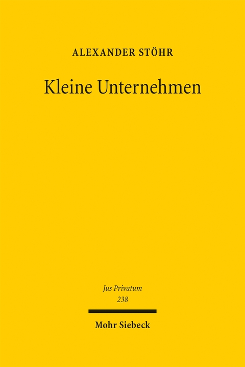Kleine Unternehmen - Alexander Stöhr