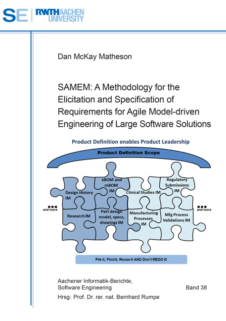 SAMEM: A Methodology for the Elicitation and Specification of Requirements for Agile Model-driven Engineering of Large Software Solutions - Dan McKay Matheson