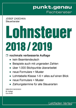 Lohnsteuer 2018 / 2019
