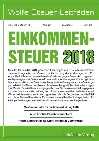 Einkommensteuer für 2018