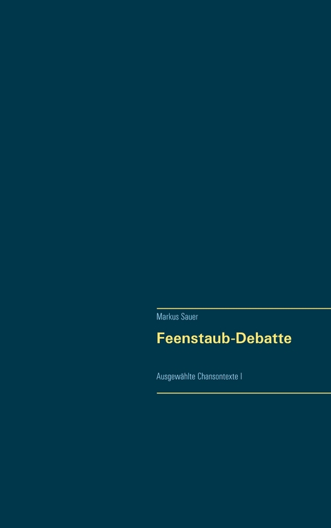 Feenstaub-Debatte - Markus Sauer