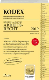 KODEX Arbeitsrecht 2019 - Ercher-Lederer, Gerda; Stech, Edda; Doralt, Werner