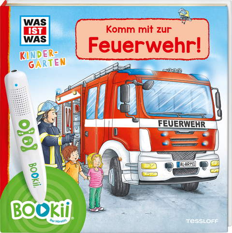 BOOKii&reg; WAS IST WAS Kindergarten Komm mit zur Feuerwehr! - Andrea Weller-Essers, Benjamin Schreuder