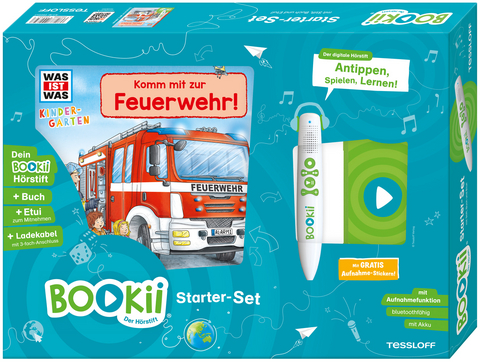 BOOKii&reg; Starter-Set. WAS IST WAS Kindergarten. Komm mit zur Feuerwehr! - Andrea Weller-Essers, Benjamin Schreuder