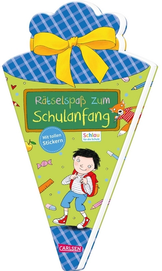 Schlau für die Schule: Rätselspaß zum Schulanfang mit Stickern (Schultüte für Jungen)
