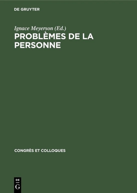 Probl&egrave;mes de la personne - 