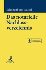 Das notarielle Nachlassverzeichnis - Ulf Sch&ouml;nenberg-Wessel