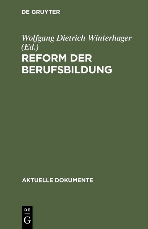 Reform der Berufsbildung - 