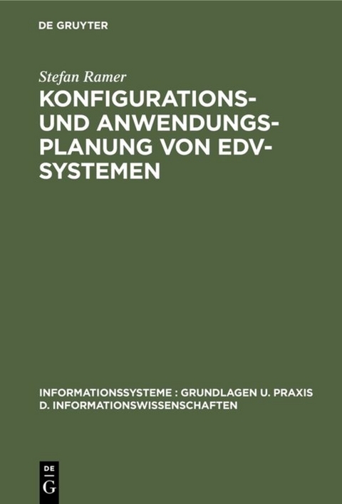 Konfigurations- und Anwendungsplanung von EDV-Systemen - Stefan Ramer