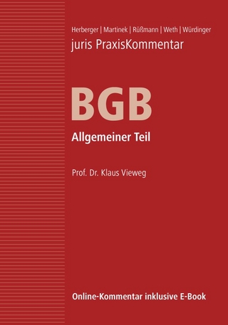 juris Praxiskommentar BGB / juris PraxisKommentar BGB Band 1 - Allgemeiner Teil