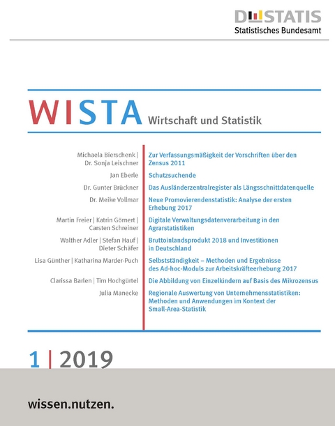 WISTA 1/2019 - Bezug endet zum 24.02.2020