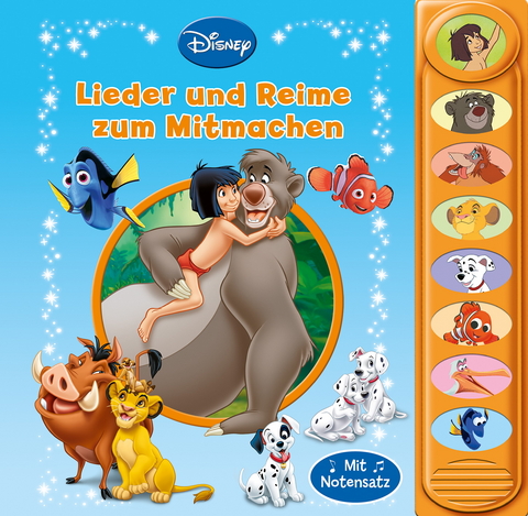 8-Button-Soundbuch, Disney Klassiker, Die sch&ouml;nsten Mitmachlieder