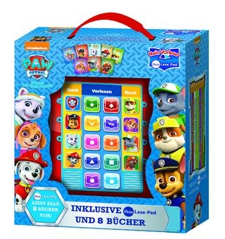 PAW Patrol, Mein Vorleser - Elektronisches Lese-Pad mit 8 Hardcover-Büchern