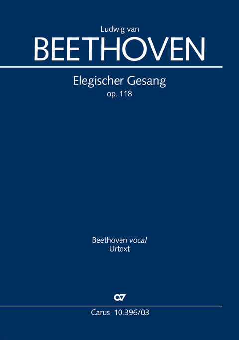Elegischer Gesang (Klavierauszug) - Ludwig van Beethoven