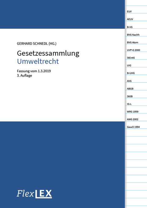 Gesetzessammlung Umweltrecht - 