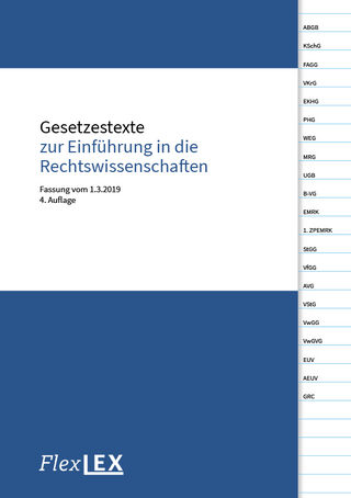 Gesetzestexte zur Einführung in die Rechtswissenschaften