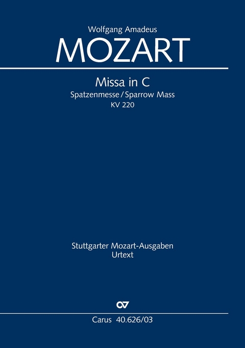 Missa in C (Klavierauszug) - Wolfgang Amadeus Mozart