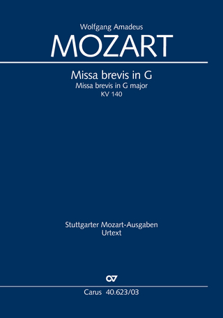 Missa brevis in G (Klavierauszug)