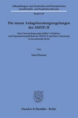 Die neuen Anlageberatungsregelungen der MiFID II. - Jana Mansen