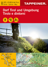 Wanderkarte Dorf Tirol und Umgebung - 