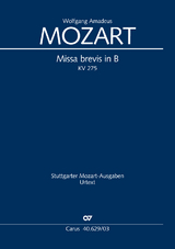 Missa brevis in B (Klavierauszug) - Wolfgang Amadeus Mozart