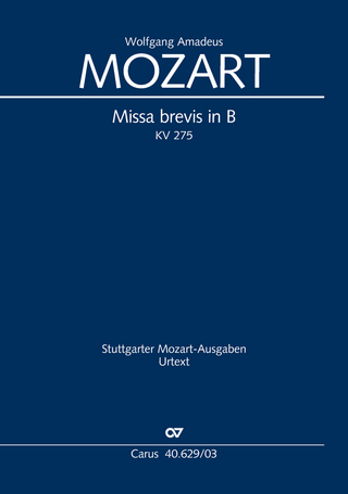 Missa brevis in B (Klavierauszug)