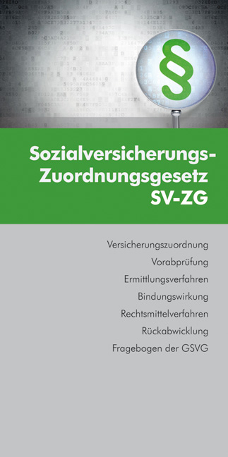 Sozialversicherungs-Zuordnungsgesetz - Rafaela Rosenfellner, Caroline Schoerg