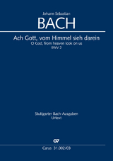 Ach Gott, vom Himmel sieh darein (Klavierauszug) - Johann Sebastian Bach