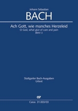 Ach Gott, wie manches Herzeleid (Klavierauszug) - Johann Sebastian Bach
