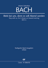 Bleib bei uns, denn es will Abend werden (Klavierauszug) - Johann Sebastian Bach