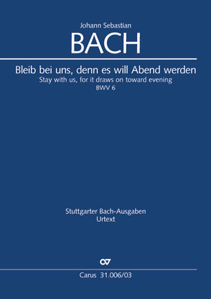 Bleib bei uns, denn es will Abend werden (Klavierauszug) - Johann Sebastian Bach