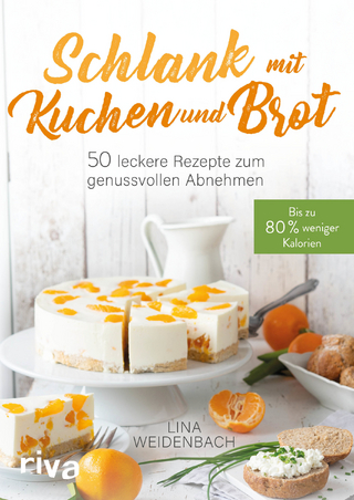 Schlank mit Kuchen und Brot