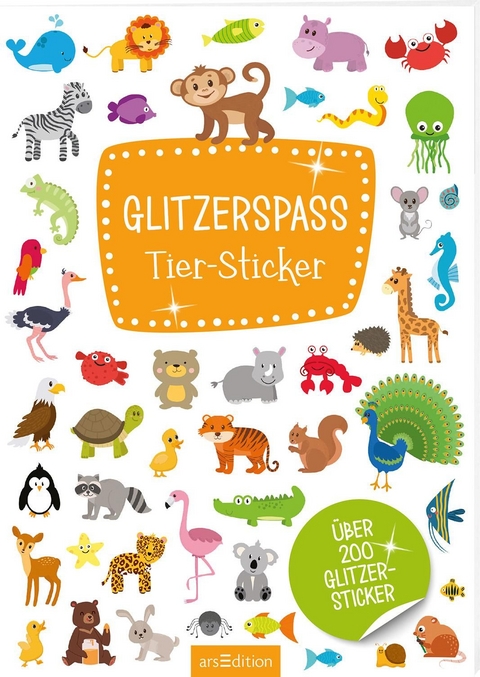 Glitzerspa&szlig; Tier-Sticker